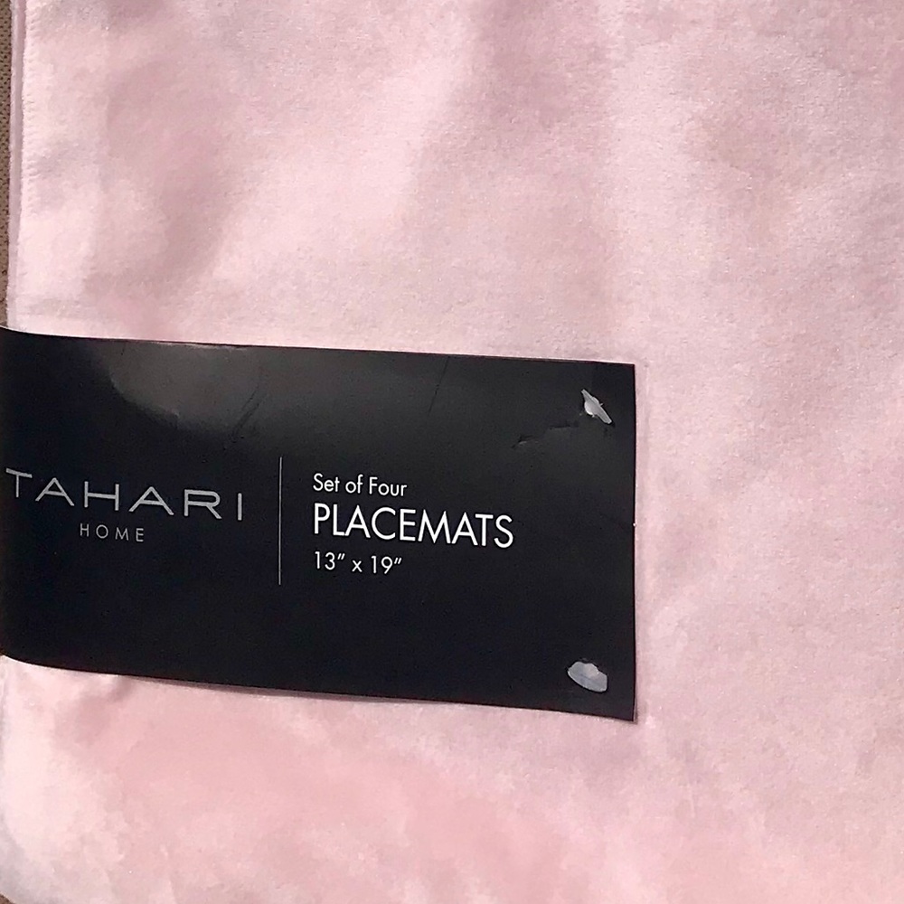 Tahari Home Blush Placemats